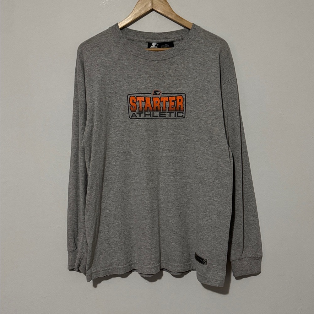 Vintage Starter Athletic Long Sleeve Shirt / Large / 90s